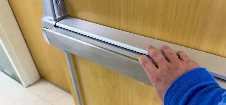Installing a Push Bar on a Door La Habra